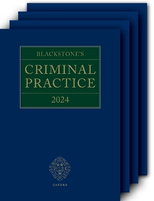 Blackstone's Criminal Practice 2024 (Main Work with All Supplements) - KC (Hon) Ormerod CBE  David, David Perry KC