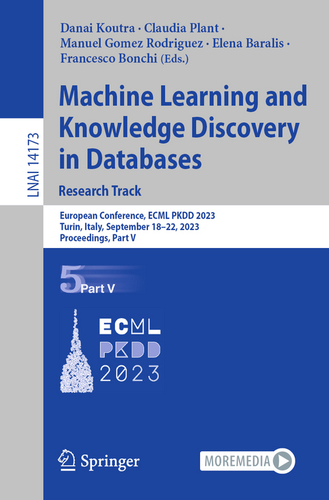 Machine Learning and Knowledge Discovery in Databases: Research Track - 