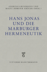 Hans Jonas und die Marburger Hermeneutik - 
