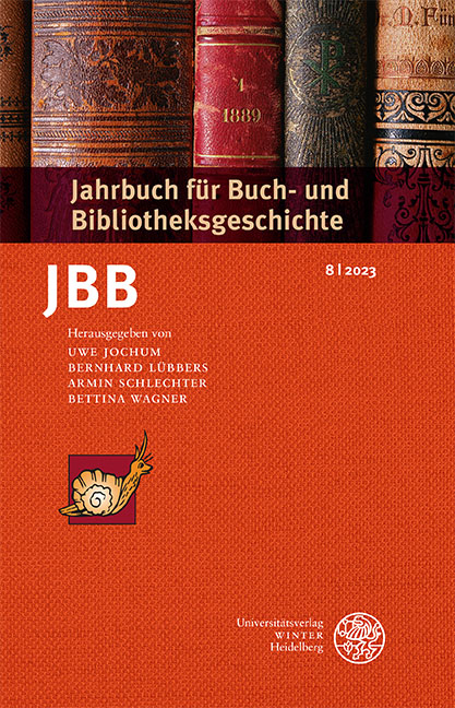 Jahrbuch für Buch- und Bibliotheksgeschichte - 