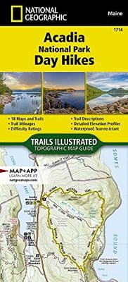 Acadia National Park Day Hikes Map -  National Geographic Maps