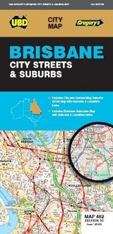 Brisbane City Streets & Suburbs Map 462 10th ed - UBD Gregory's