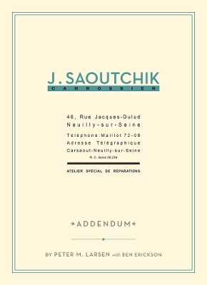 J. Saoutchik Carrossier - Peter M Larsen, Ben Erickson