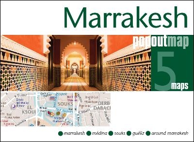 Marrakesh PopOut Map - pocket size pop up city map of Marrakesh - 