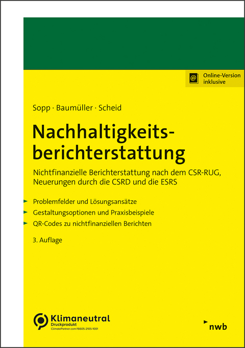 Nachhaltigkeitsberichterstattung - Karina Sopp, Josef Baumüller, Oliver Scheid