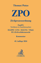 Zivilprozessordnung (ZPO) - Thomas, Heinz; Putzo, Hans; Reichold, Klaus