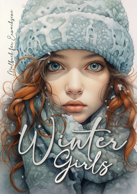 Winter Girls Malbuch für Erwachsene - Monsoon Publishing, Musterstück Grafik