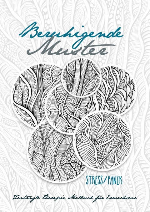 Beruhigende Muster Zentangle Therapie Malbuch für Erwachsene Stress/Panik - Monsoon Publishing, Musterstück Grafik