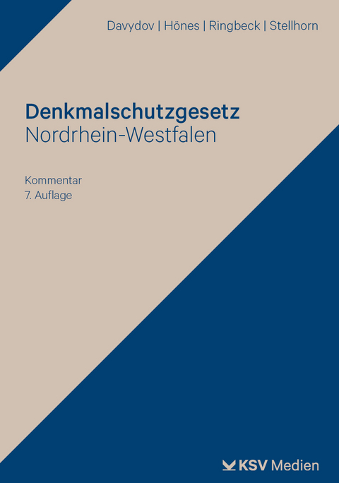 Denkmalschutzgesetz Nordrhein-Westfalen - Dimitrij Davydov, Ernst R Hönes, Birgitta Ringbeck, Holger Stellhorn