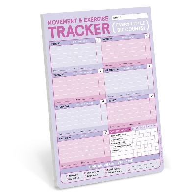 Knock Knock Movement & Exercise Tracker Big & Sticky Notepads -  Knock Knock