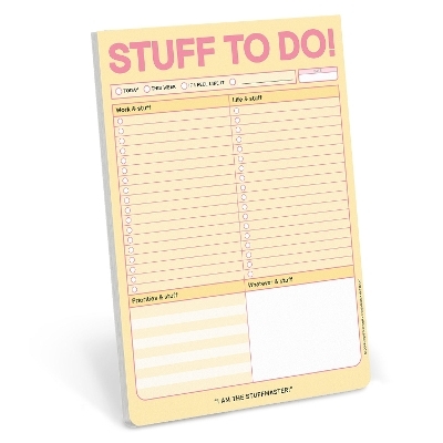 Knock Knock Stuff To Do Big & Sticky Notepads -  Knock Knock