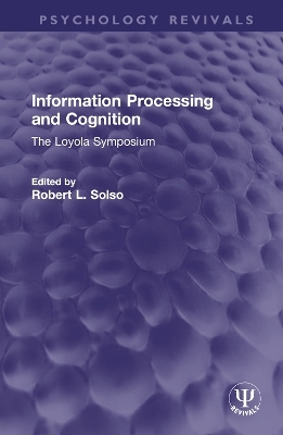 Information Processing and Cognition - 