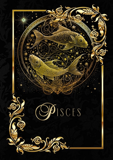 Astrologie Notizbücher / Zodiac Pisces Notebook - Chris Bee ArtDesign