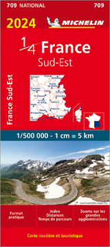 Southeastern France 2024 - Michelin National Map 709 - Michelin