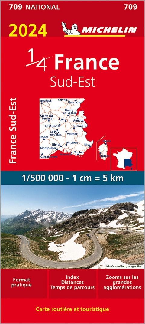 Southeastern France 2024 - Michelin National Map 709 -  Michelin