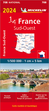 Southwestern France 2024 - Michelin National Map 708 - Michelin