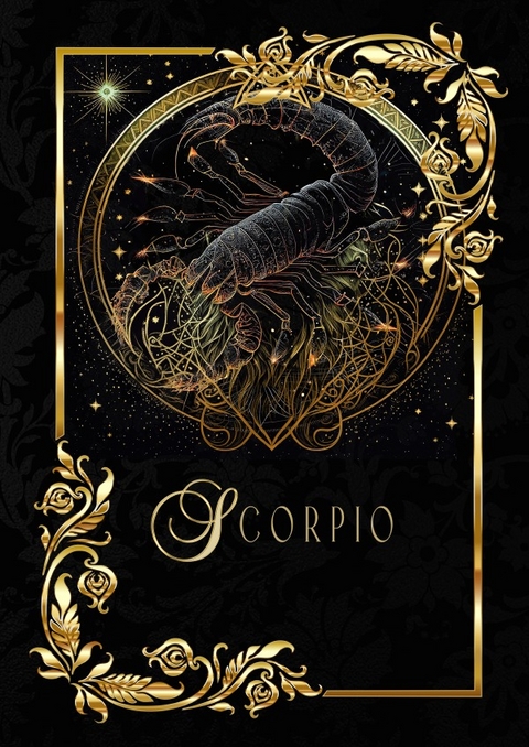 Astrologie Notizbücher / Zodiac Scorpio Notebook - Chris Bee ArtDesign