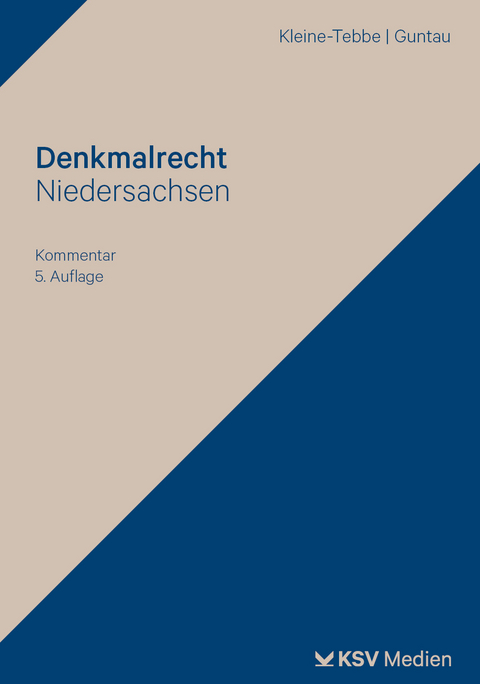 Denkmalrecht Niedersachsen - Andreas Kleine-Tebbe, Christian Guntau