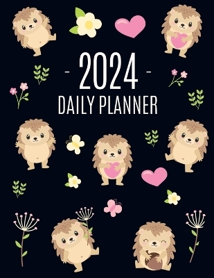 Hedgehog Daily Planner 2024 - Happy Oak Tree Press