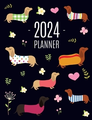 Dachshund Planner 2024 - Happy Oak Tree Press