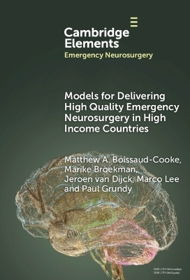 Models for Delivering High Quality Emergency Neurosurgery in High Income Countries - Matthew A. Boissaud-Cooke, Marike Broekman, Jeroen van Dijck, Marco Lee, Paul Grundy