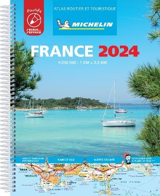 France 2024 - Tourist & Motoring Atlas A4 Laminated Spiral -  Michelin