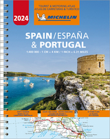 Spain & Portugal 2024 - Tourist and Motoring Atlas (A4-Spiral) - Michelin