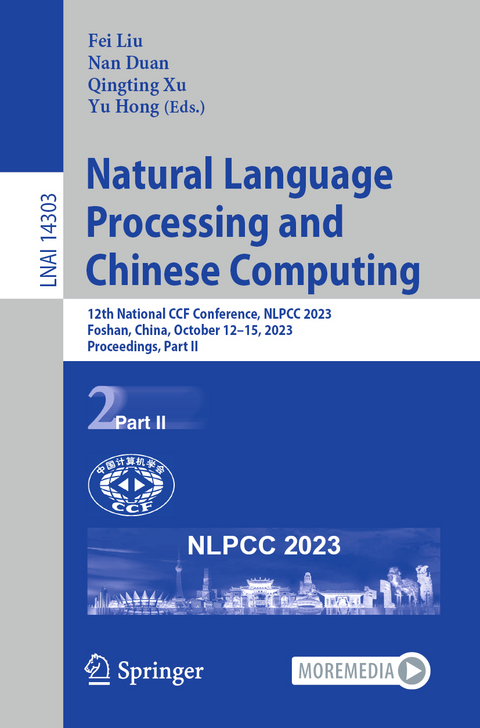 Natural Language Processing and Chinese Computing - 