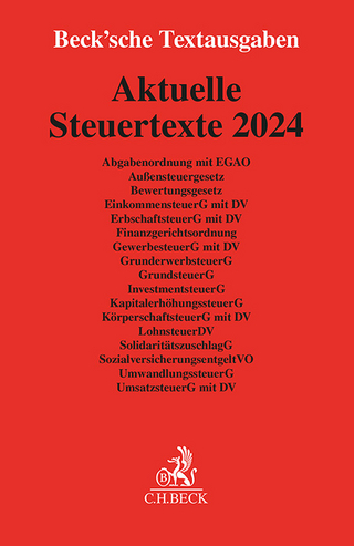 Aktuelle Steuertexte 2024 - C.H. Beck&#039; sche Verlagsbuchhandlung