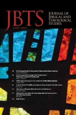 Journal of Biblical and Theological Studies, Issue 7.2 - 