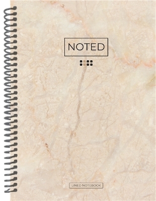 Noted: Lined A5 Notebook - Natural Marble - Dee Simon,  Journals etc.