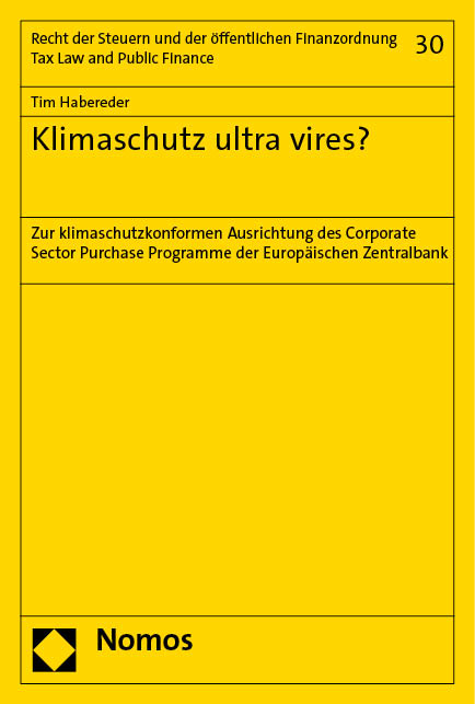 Klimaschutz ultra vires? - Tim Habereder