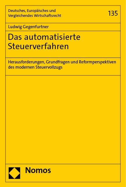Das automatisierte Steuerverfahren - Ludwig Gegenfurtner