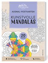 Ausmal-Postkarten Kunstvolle Mandalas | 20 Karten