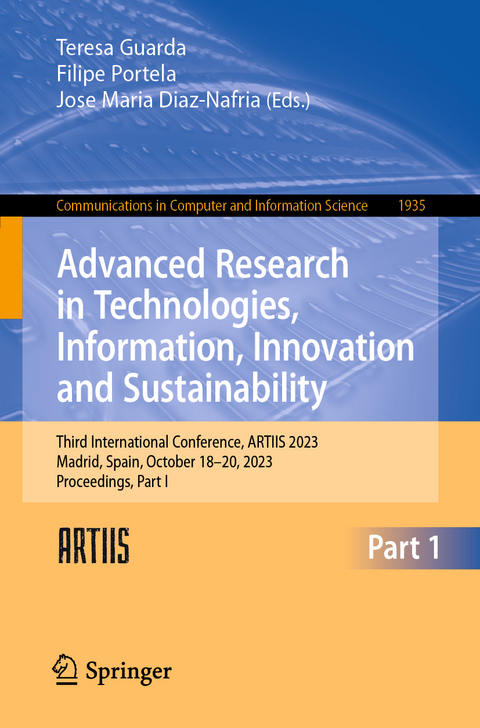 Advanced Research in Technologies, Information, Innovation and Sustainability - 