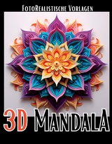 3D Mandala Malbuch „Black & White“ - Lucy´s Schwarze Malbücher