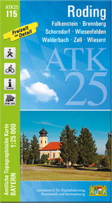 ATK25-I15 Roding (Amtliche Topographische Karte 1:25000) - 