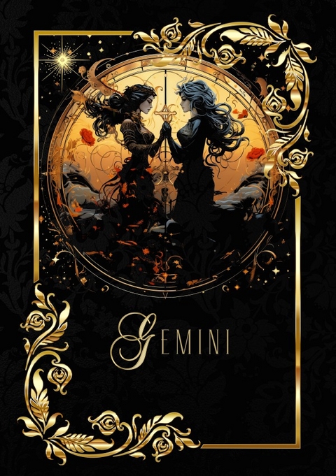 Zodiac Gemini Notebook - Chris Bee ArtDesign