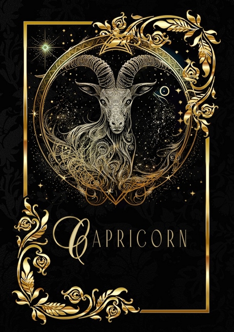 Zodiac Capricorn Notebook - Chris Bee ArtDesign