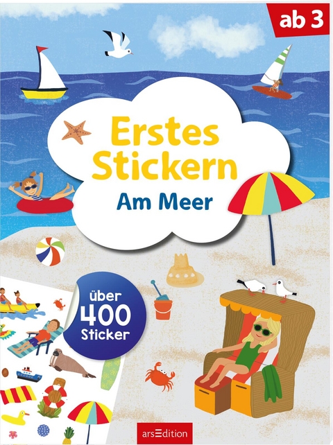 Erstes Stickern – Am Meer