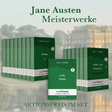 Jane Austens Meisterwerke (Bücher + Audio-Online) - Lesemethode von Ilya Frank - Zweisprachige Ausgabe Englisch-Deutsch - Jane Austen