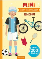 Mini-Sticker-Anziehpuppen – Beim Sport