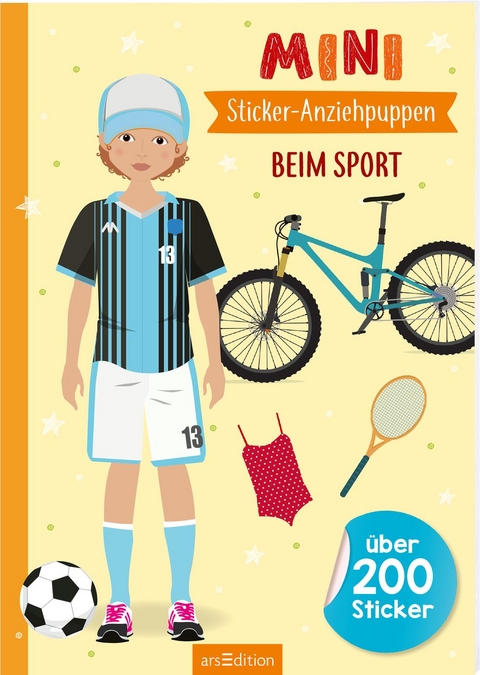 Mini-Sticker-Anziehpuppen – Beim Sport