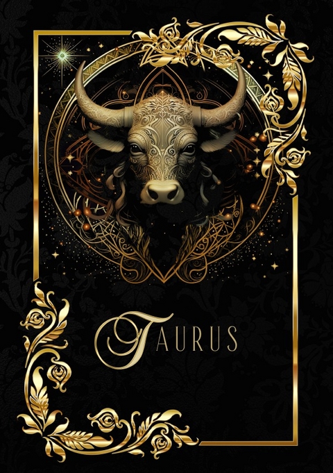 Zodiac Taurus Notebook - Chris Bee ArtDesign