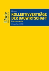 Kollektivverträge der Bauwirtschaft - Wiesinger, Christoph