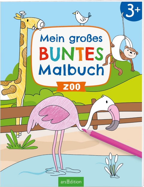 Mein großes buntes Malbuch – Zoo