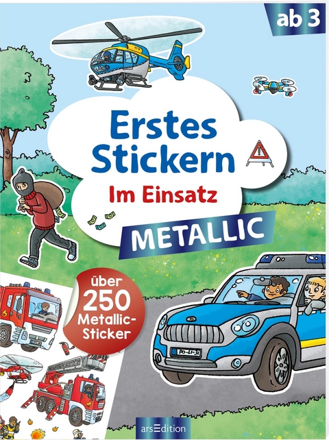 Erstes Stickern Metallic – Im Einsatz