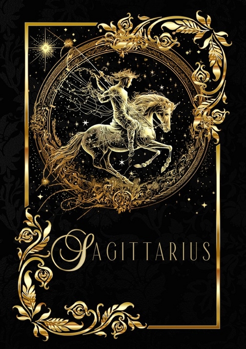 Zodiac Sagittarius Notebook - Chris Bee ArtDesign