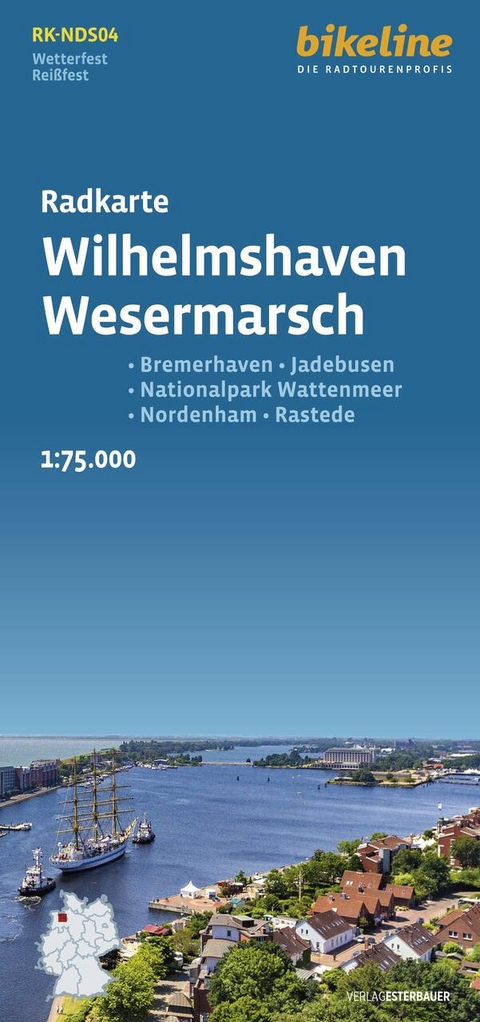 Radkarte Wilhelmshaven, Wesermarsch - 