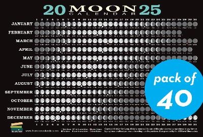 2025 Moon Calendar Card (40 Pack) - Kim Long